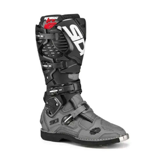 SIDI CROSSFIRE 3 GREY/BLACK – мотокрос ботуши с шарнирна защита и регулируеми катарами
