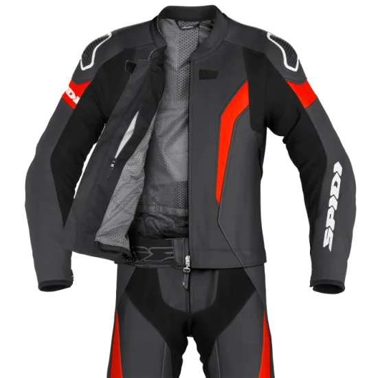 КОЖЕН МОТО ЕКИП SPIDI LASER TOURING Red/Black 2PC - Мото екипи от марка SPIDI