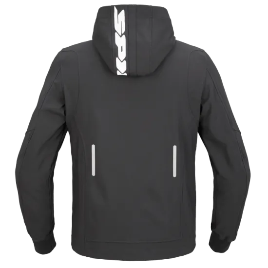 Мото суитшърт SPIDI HOODIE ARMOR LIGHT BLACK с протектори