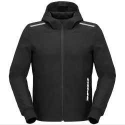 Мото суитшърт SPIDI HOODIE ARMOR LIGHT BLACK