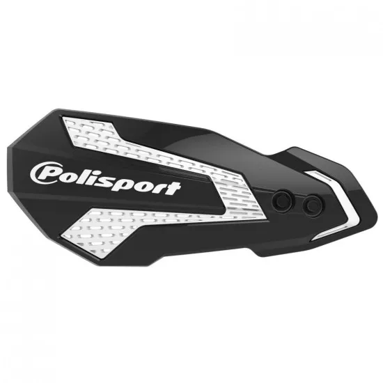 POLISPORT MX FLOW Black/White – предпазител за кормило за HONDA мотокрос и ендуро мотоциклети