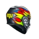 AGV K3 E2206 - BIRDY 2.0 GREY/YELLOW/RED – мото каска с иновативен и динамичен дизайн