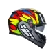 AGV K3 E2206 - BIRDY 2.0 GREY/YELLOW/RED – мото каска с иновативен и динамичен дизайн