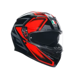 КАСКА  AGV K3 -COMPOUND BLACK/RED