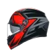 AGV K3 E2206 - COMPOUND BLACK/RED – мото каска с черно-червен дизайн