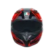AGV K3 E2206 - COMPOUND BLACK/RED – мото каска с черно-червен дизайн