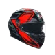 AGV K3 E2206 - COMPOUND BLACK/RED – мото каска с черно-червен дизайн