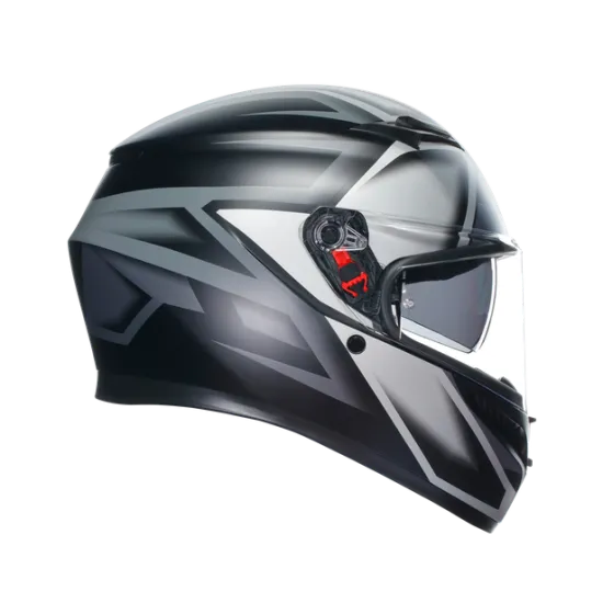AGV K3 E2206 - COMPOUND MATT BLACK/GREY – мото каска с матов черно-сив дизайн