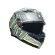 AGV K3 E2206 - FORTIFY GREY/BLACK/YELLOW FLUO – мото каска със сив, черен и жълт флуоресцентен дизайн
