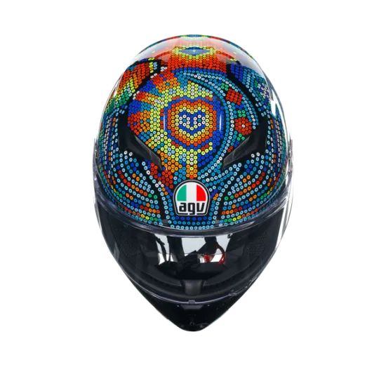 AGV K3 E2206 - ROSSI WINTER TEST 2018 – мото каска с дизайн на Валентино Роси