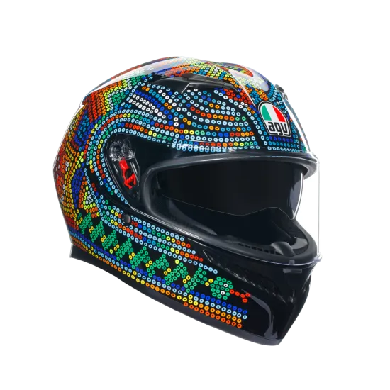 AGV K3 E2206 - ROSSI WINTER TEST 2018 – мото каска с дизайн на Валентино Роси