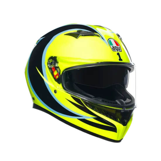 AGV K3 E2206 - ROSSI WT PHILLIP ISLAND 2005 – мото каска с емблематичен дизайн на Валентино Роси