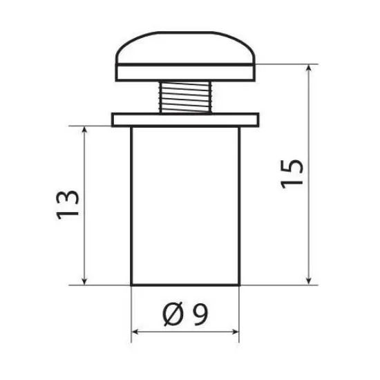 Комплект болтове за слюда 10 бр Silver - Слюди от марка Lampa