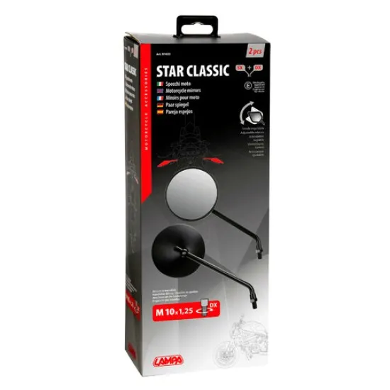 Огледала за мотор Star Classic 91633 - Мото огледала от марка Lampa