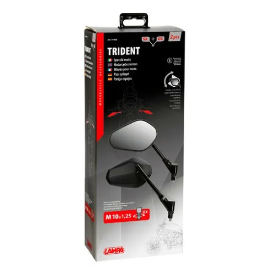 Огледала за мотор Trident 91635 - Мото огледала от марка Lampa