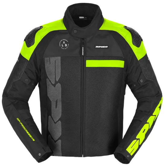 Текстилно мото яке SPIDI PROGRESSIVE NET Yellow fluo - Текстилни якета от марка SPIDI