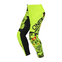 Детски мотокрос брич O'NEAL ELEMENT ATTACK V.23 NEON YELLOW/BLACK