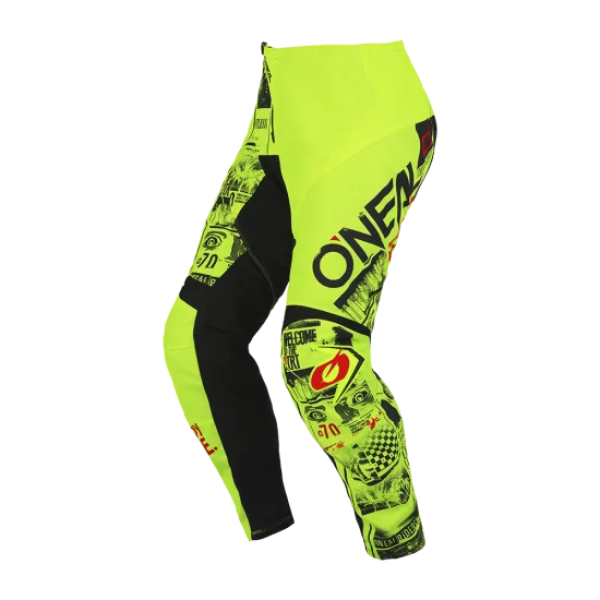 Детски мотокрос брич ONEAL ELEMENT ATTACK V.23 NEON YELLOW/BLACK - Детски брич панталони от марка ONeal