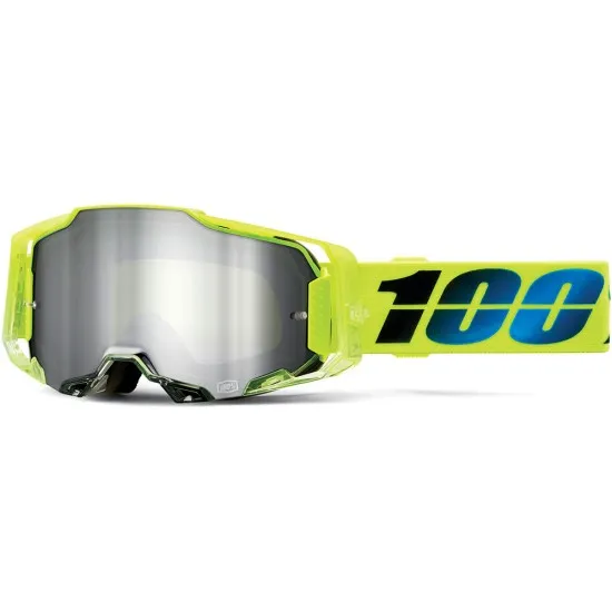 Мотокрос очила 100% ARMEGA KOROPI MIRROR SILVER FLASH - Мотокрос очила от марка 100%