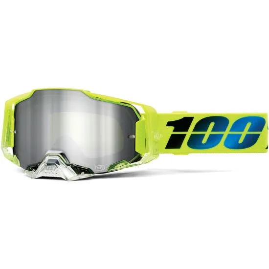 Мотокрос очила 100% ARMEGA KOROPI MIRROR SILVER FLASH - Мотокрос очила от марка 100%