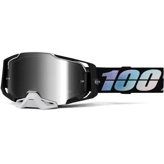 Мотокрос очила 100% ARMEGA KRISP MIRROR SILVER - Мотокрос очила от марка 100%