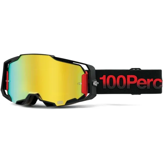 Мотокрос очила 100% ARMEGA TZAR MIRROR GOLD - Мотокрос очила от марка 100%