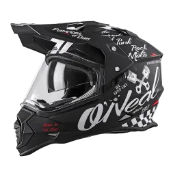 Ендуро каска O'NEAL SIERRA II TORMENT V.23 BLACK/WHITE