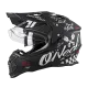 Ендуро каска ONEAL SIERRA II TORMENT V.23 BLACK/WHITE - Мотокрос каски от марка ONeal