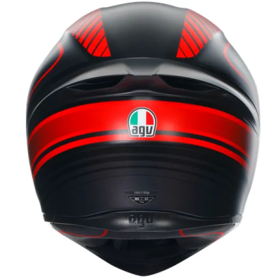 Каска AGV K1 S WARMUP MATT BLACK/RED – Спортен дизайн и функционалност
