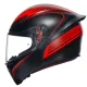 Каска AGV K1 S WARMUP MATT BLACK/RED – Спортен дизайн и функционалност