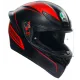 Каска AGV K1 S WARMUP MATT BLACK/RED – Спортен дизайн и функционалност