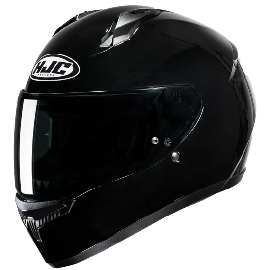 Каска HJC C10 BLACK GLOSS с широк визьор и модерна вентилационна система
