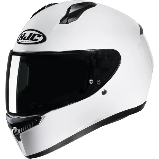 Каска HJC C10 WHITE GLOSS – Full-face каска с бяла гланцова повърхност и ACS вентилация