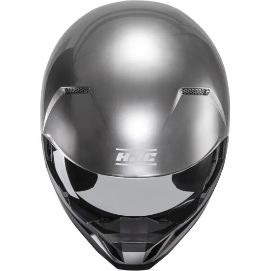 HJC i20 Hyper Silver – каска с визьор, маска и сребрист дизайн