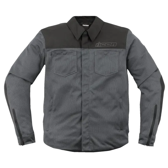 Текстилно мото яке ICON UPSTATE MESH CE GREY - Текстилни якета от марка ICON