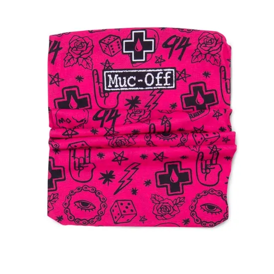 Мултифункционална кърпа Muc-Off Lightweight Neck Gaiter - Pink Punk - Мото гараж от марка Muc-Off