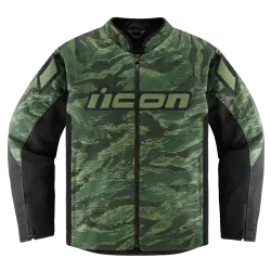 Текстилно мото яке ICON HOOLIGAN CE TIGER`S BLOOD GREEN