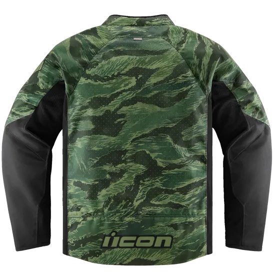 Текстилно мото яке ICON HOOLIGAN CE TIGER`S BLOOD GREEN - Текстилни якета от марка ICON