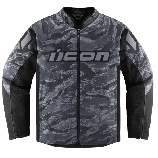 Текстилно мото яке ICON HOOLIGAN CE TIGER`S BLOOD GREY - Текстилни якета от марка ICON