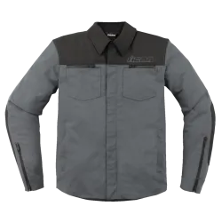 Текстилно мото яке ICON UPSTE CANVAS CE GREY