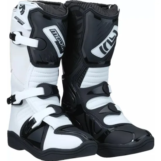 Детски мотокрос ботуши MOOSE RACING M1.3 YOUTH BLACK, синтетична кожа, TPU пластини