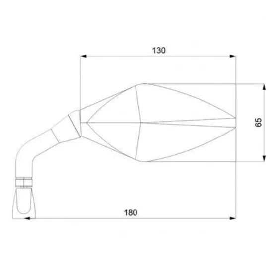 Огледала за мотор BARRACUDA RACE BLACK MATT - Мото огледала Огледала за мотор BARRACUDA RACE BLACK MATT - Мото огледала от марка Barracuda