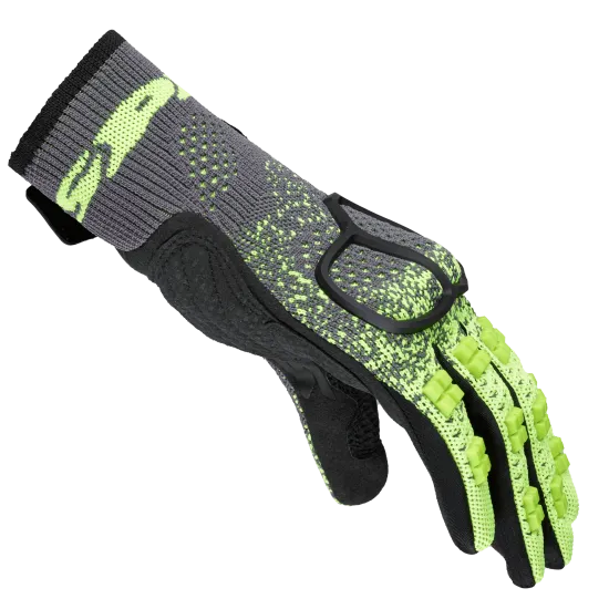 Текстилни мото ръкавици SPIDI CROSS KNIT YELLOW FLUO