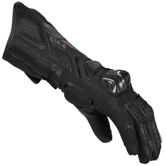 Дамски кожени мото ръкавици SPIDI STR-6 Black - Дамски кожени ръкавици от марка SPIDI