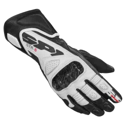Дамски кожени мото ръкавици SPIDI STR-6 Black/White