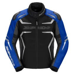 Текстилно мото яке SPIDI RACE-EVO H2OUT Black/Blue/Silver