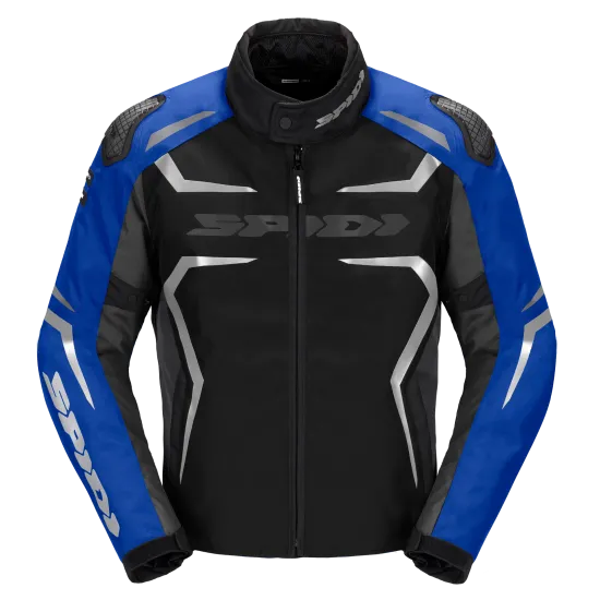 Текстилно мото яке SPIDI RACE-EVO H2OUT Black/Blue/Silver - Текстилни якета от марка SPIDI