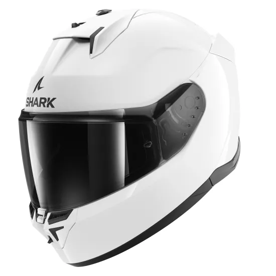 Каска SHARK D-SKWAL 3 WHITE - каска с PINLOCK® 70 и вградени слънчеви очила