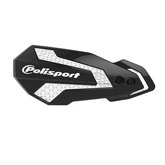 POLISPORT MX FLOW Black/White – предпазител за кормило за BETA мотокрос и ендуро мотоциклети