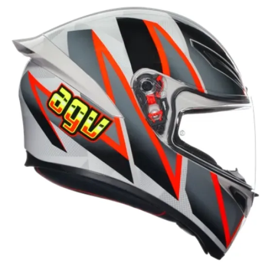 AGV K1 S E2206 BLIPPER GREY/RED – стилна спортна каска с модерен дизайн